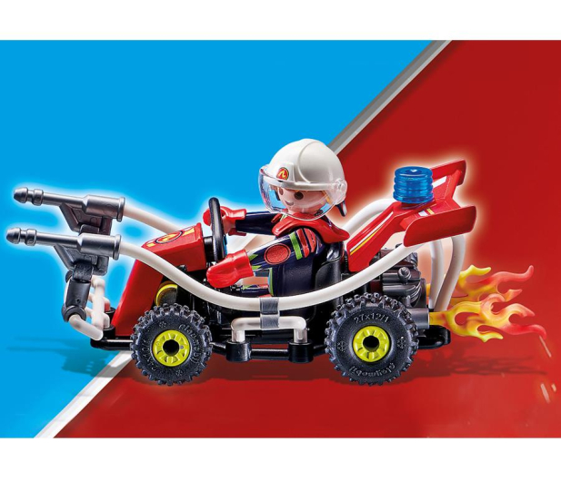 PLAYMOBIL Pokaz kaskaderski: Gokart straży pożarnej - 1014272 - zdjęcie 4